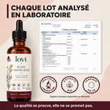 Chaque lot analysé en laboratoire — certificat d'analyse