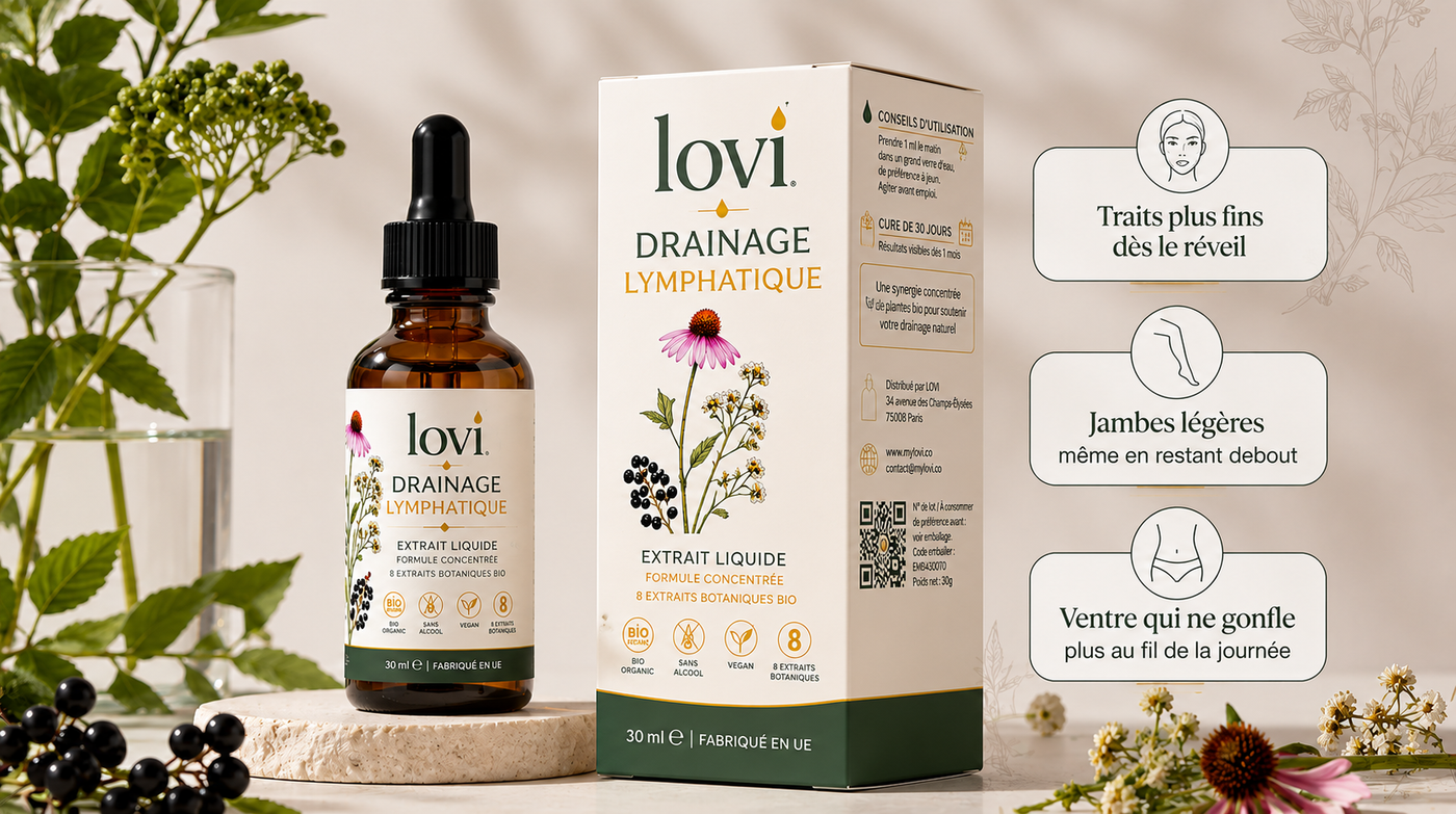 LOVI Drainage Lymphatique — flacon compte-gouttes